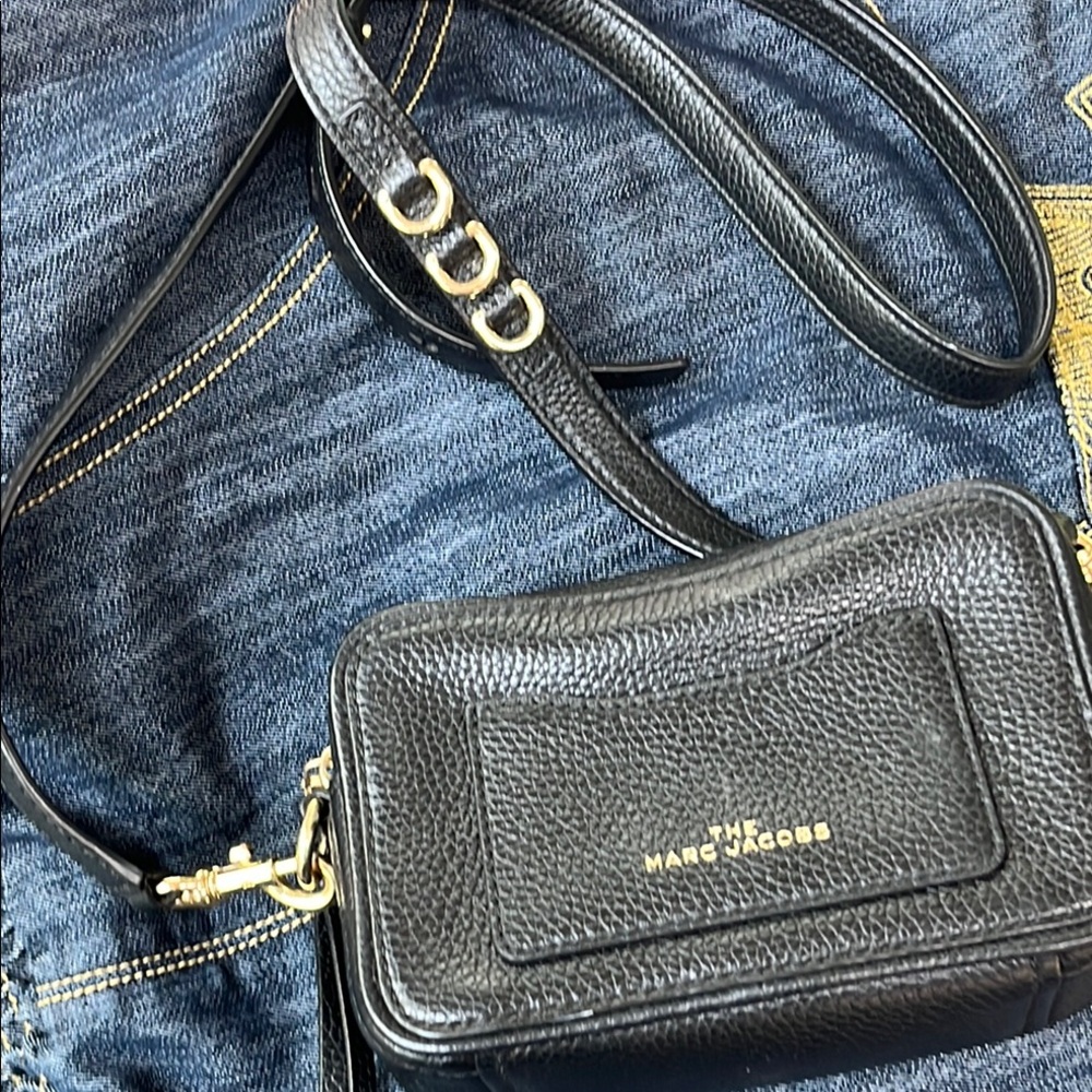 Marc Jacobs Black and White Polka Dot Crossbody Bag - Picture 12 of 12